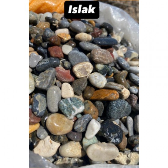 Renkli Akvaryum Süs Çakıl Taşı (1-2 cm / 5 kg) – Tamburlanmış Dekoratif Taş