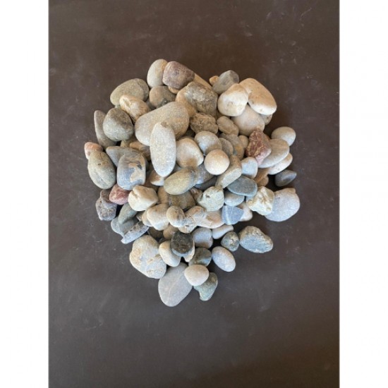 Renkli  Akvaryum Süs Çakıl Taşı (2–4 cm / 5 kg) –  Tamburlanmış Dekoratif Taş