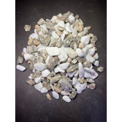 Beyaz / Sarı / Damarlı / Dolomit / Kristal / Gnays / Taş ( 1.2 Cm. Boy / 10 Kg. ) Çakıl Taşı.