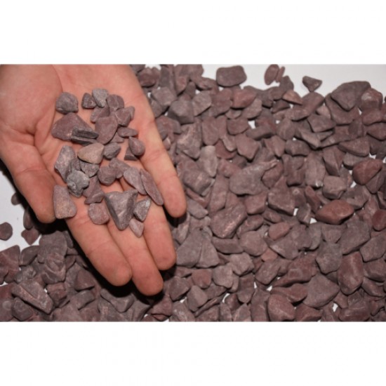 Bordo Dolomit ( 1-2 cm. Boy / 10 kg ) Dekoratif Cakıl Taşı