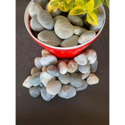 Doğal Nazilli Dere Çakıl Taşı ( 4-6 cm. Boy / 3 kg. ) Bahçe Peyzaj Saksı Taşı.