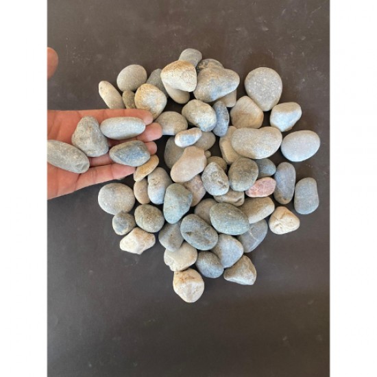 Doğal Nazilli Dere Çakıl Taşı ( 4-6 cm. Boy / 5 kg. ) Bahçe Peyzaj Saksı Taşı