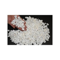 Beyaz Dolomit Taş (1-2 CM. BOY / 5 KG.) Dekoratif Cakıl Taşı