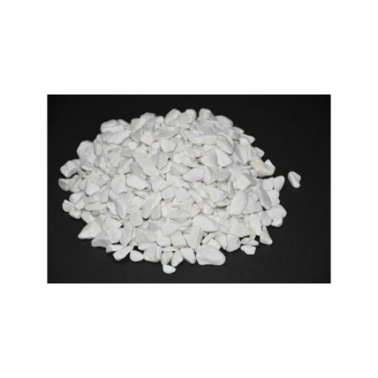 Beyaz Dolomit Taş (1-2 CM. BOY / 5 KG.) Dekoratif Cakıl Taşı