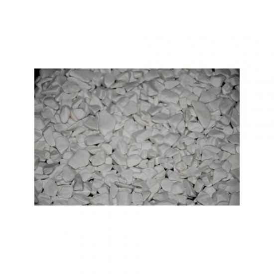 Beyaz Dolomit Taş (1-2 CM. BOY / 5 KG.) Dekoratif Cakıl Taşı