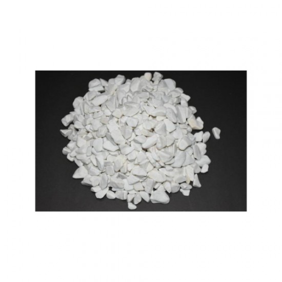 Beyaz Dolomit Taş (1-2 CM. BOY / 5 KG.) Dekoratif Cakıl Taşı