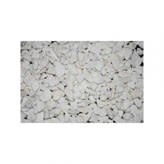 Beyaz Dolomit Taş (1-2 CM. BOY / 5 KG.) Dekoratif Cakıl Taşı