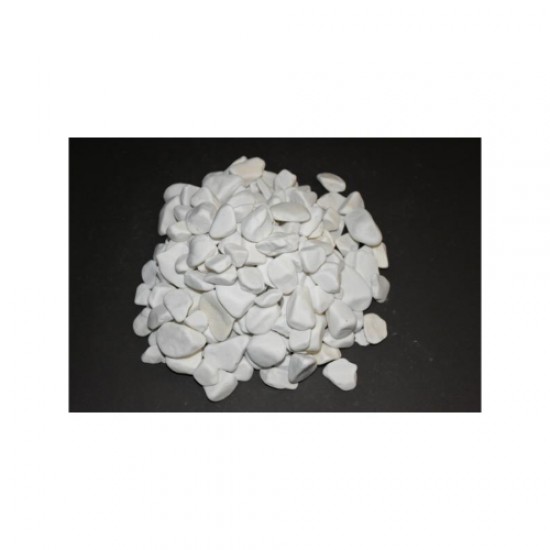 Beyaz Dolomit Taş (2-4 CM. BOY / 3 KG.) Dekoratif Çakıl Taşı.