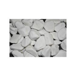 Beyaz Dolomit ( 4-6 cm. Boy / 10 kg. ) Dekoratif Çakıl Taşı