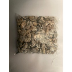 Gnays / Sarı / Gri / Damarlı / Dolomit / Taş ( 2.4 Cm. Boy /5 Kg ) Dekoratif Çakıl Taşı.