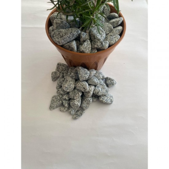  Granit / Benekli / Dolomit / Taş ( 2.4 Cm. Boy / 5 Kg ) Dekoratif Çakıl Taşı.