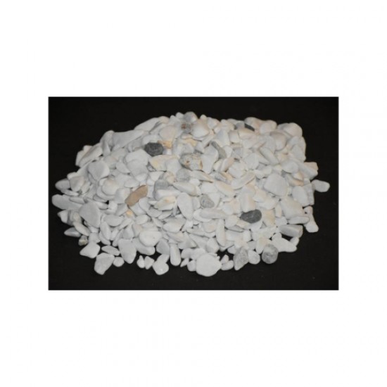 Beyaz Renkli Akvaryum Süs Çakıl Taşı (1-2 cm / 5 kg) – Dolomit Tamburlanmış Dekoratif Taş