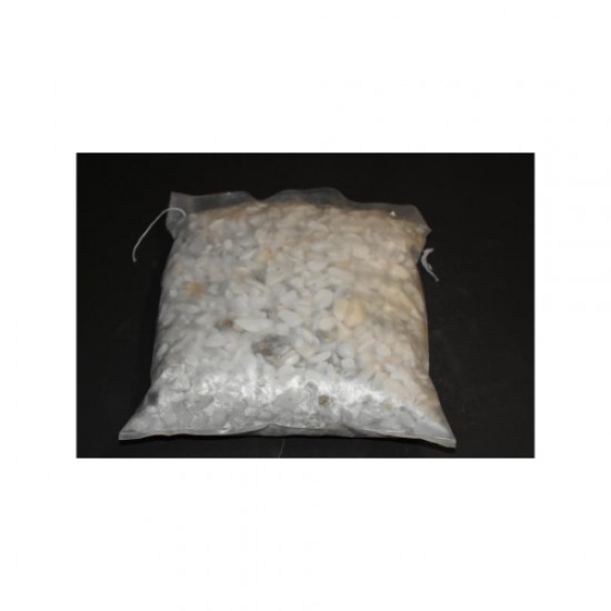 Beyaz Renkli Akvaryum Süs Çakıl Taşı (1-2 cm / 5 kg) – Dolomit Tamburlanmış Dekoratif Taş