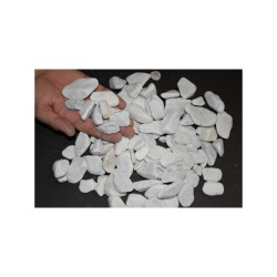 Beyaz Dolomit Kristal ( 2-4 cm. Boy / 3 kg. ) Dekoratif Cakıl Taşı.