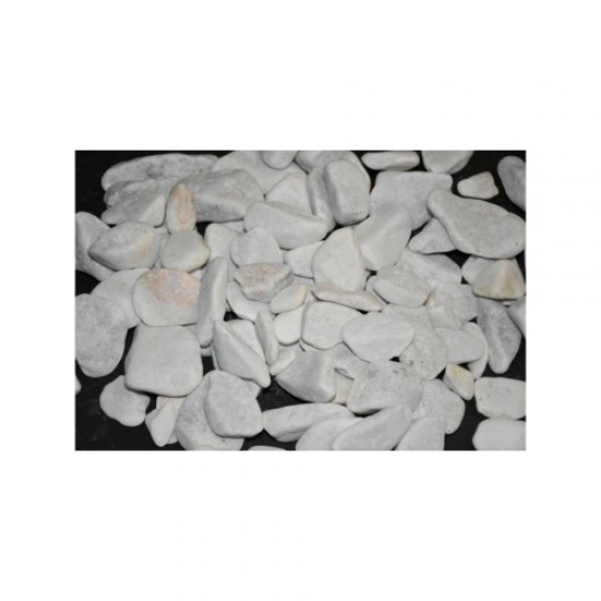 Beyaz Dolomit Kristal ( 2-4 cm. Boy / 3 kg. ) Dekoratif Cakıl Taşı.