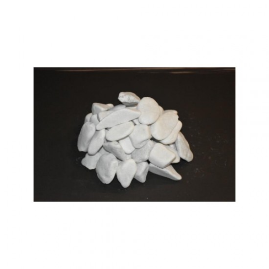 Beyaz Kristal Dolomit ( 4-6 cm. Boy / 10 kg. ) Dekoratif Cakıl Taşı