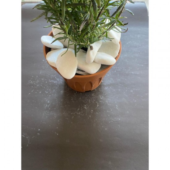 Beyaz Kristal Dolomit ( 4-6 cm. Boy / 10 kg. ) Dekoratif Cakıl Taşı