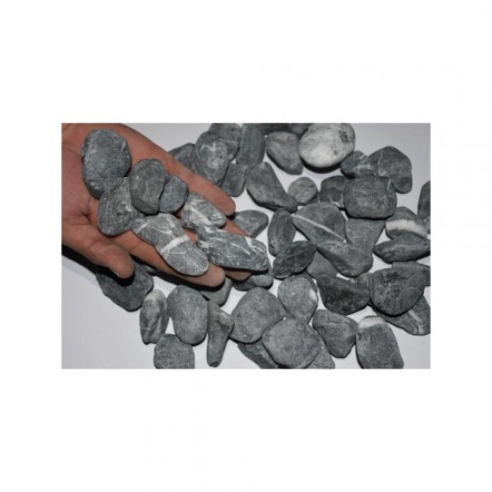 Antrasit / Kırçıllı / Dolomit / Taş (4-6 CM. BOY / 5 KG.) Dekoratif Çakıl Taşı.