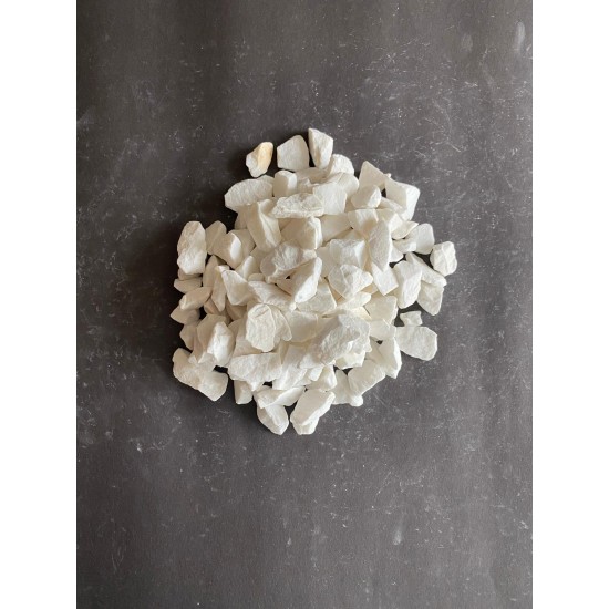 Dolomit Kırık Beyaz ( 1-3 cm. Boy / 10 kg. ) Dekoratif Çakıl Taşı.
