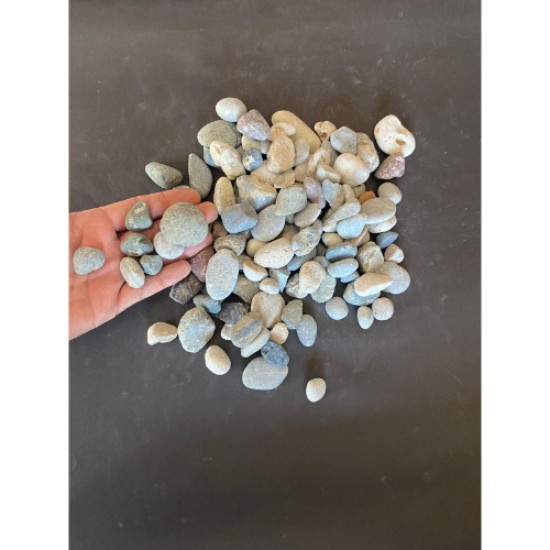 Renkli  Akvaryum Süs Çakıl Taşı (2–4 cm / 5 kg) –  Tamburlanmış Dekoratif Taş