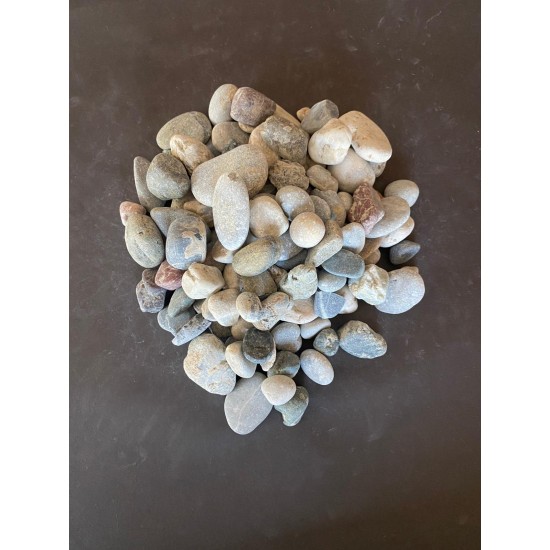 Doğal Nazilli Dere Çakıl Taşı ( 2-4 cm. Boy / 10 kg. ) Bahçe Peyzaj Saksı Taşı